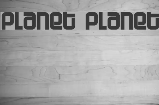 Planet Planet Font examples