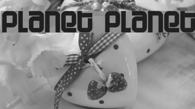 Planet Planet Font examples