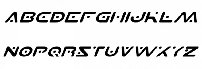 Planet S Expanded Italic Fuentes MAYÚSCULAS
