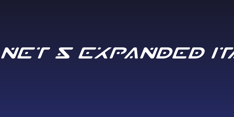 Planet S Expanded Italic Social Header