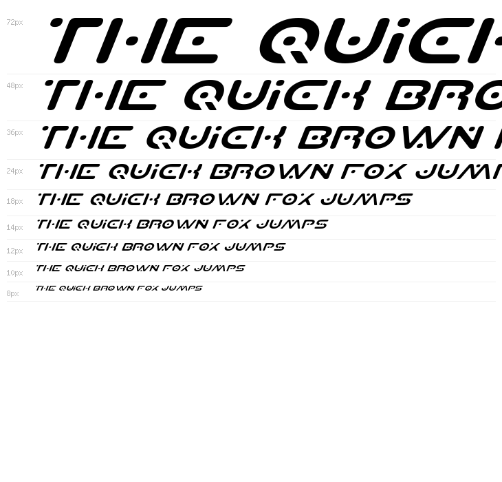 Planet S Expanded Italic Waterfall