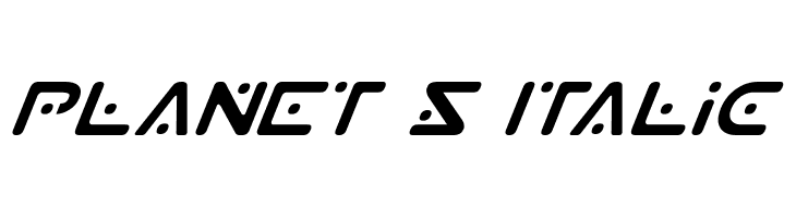 Planet S Italic  baixar fontes gratis