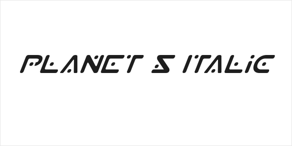 Planet S Italic Logo