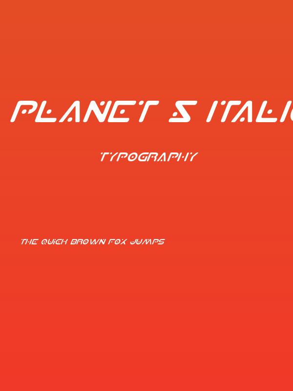 Planet S Italic Poster