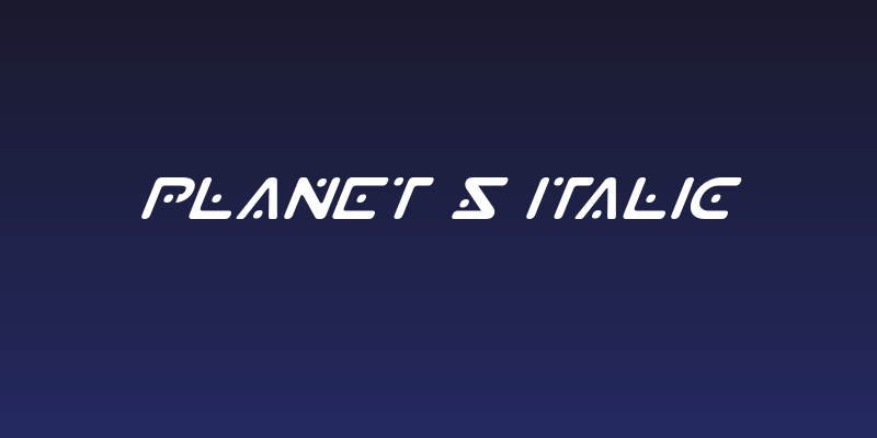 Planet S Italic Social Header
