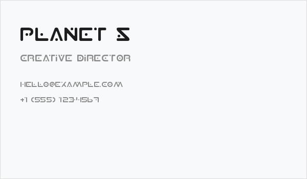 Planet S Business Card