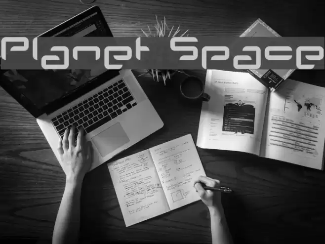 Planet Space Font examples
