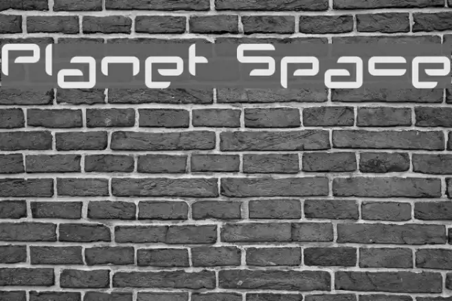Planet Space Font examples