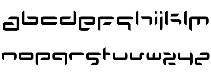 Planet Space Font LOWERCASE