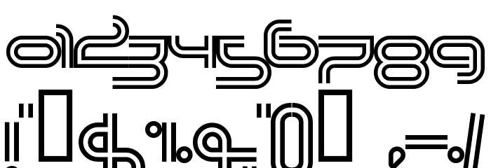 Planet TriColore Font OTHER CHARS