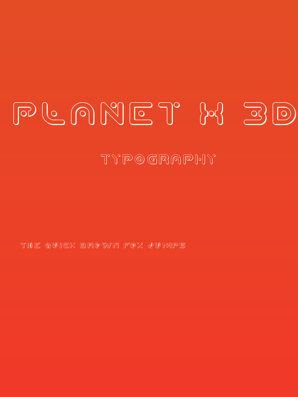 Planet X 3D Poster