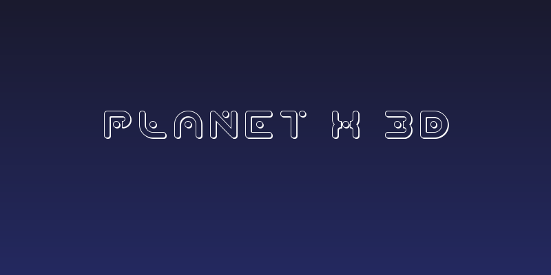 Planet X 3D Social Header