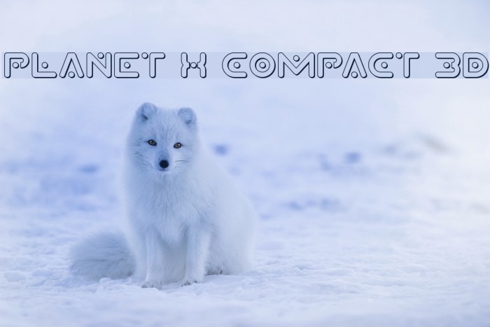 Planet X Compact 3D Font examples