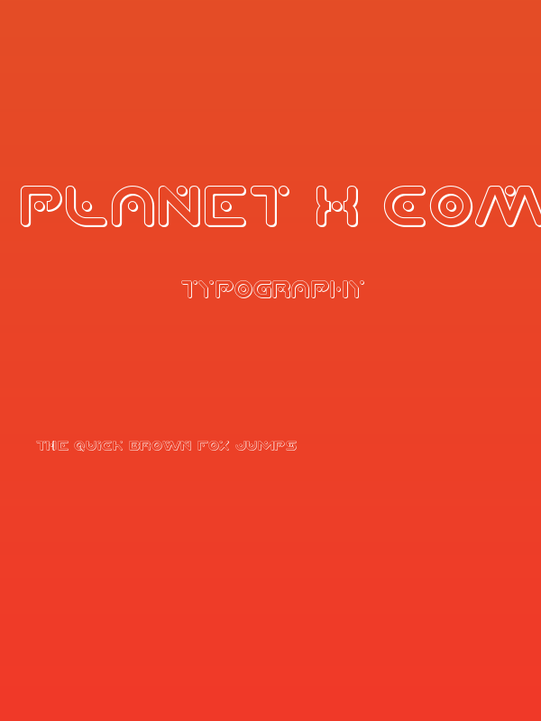 Planet X Compact 3D Poster