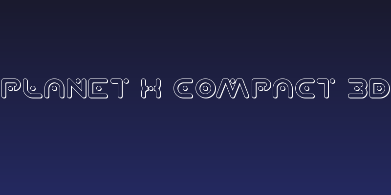 Planet X Compact 3D Social Header