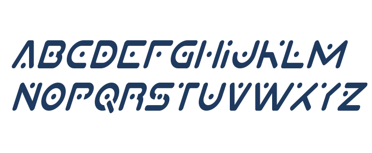 Planet X Compact Condensed Italic Lowercase