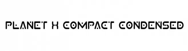 Planet X Compact Condensed  Frei Schriftart Herunterladen
