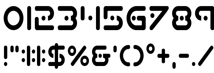 Planet X Compact Condensed Font OTHER CHARS