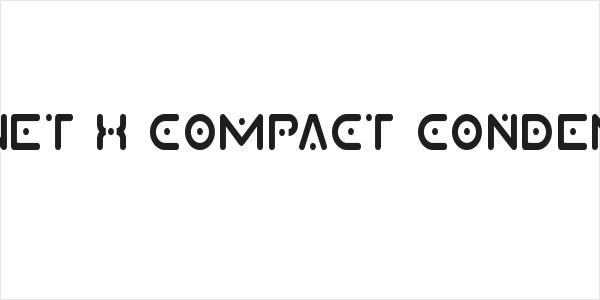 Planet X Compact Condensed Logo