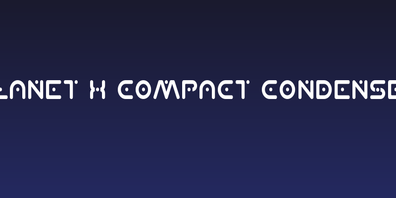 Planet X Compact Condensed Social Header