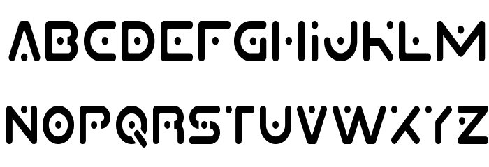 Planet X Compact Condensed Font LOWERCASE