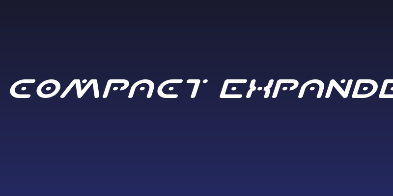 Planet X Compact Expanded Italic Social Header