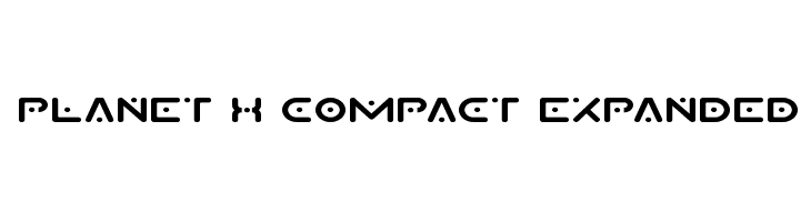 Planet X Compact Expanded  Free Fonts Download