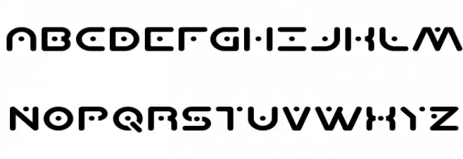 Planet X Compact Expanded Schriftart Groß