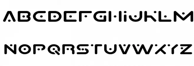 Planet X Compact Expanded फ़ॉन्ट लोअरकेस