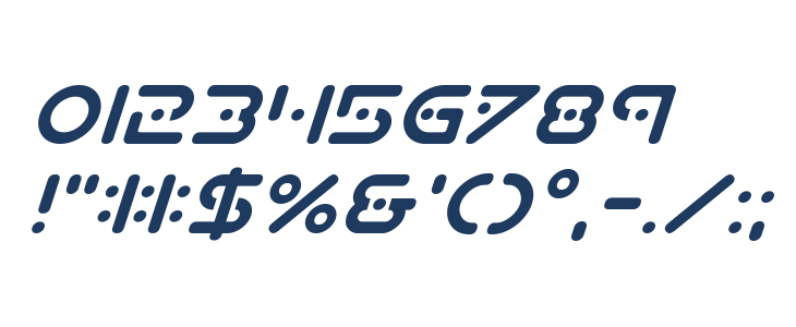 Planet X Compact Italic Other Characters