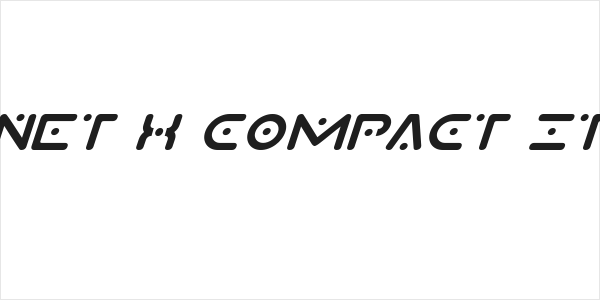 Planet X Compact Italic Logo