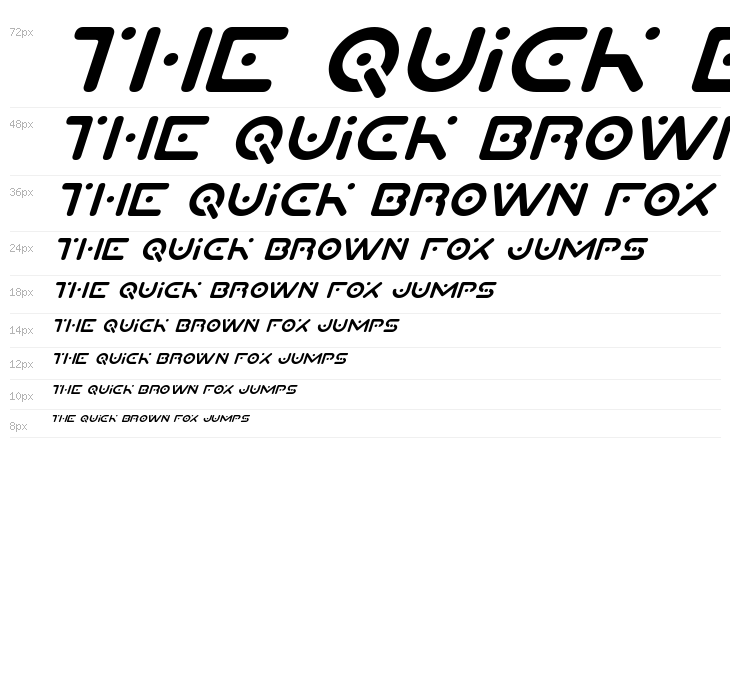 Planet X Compact Italic Waterfall