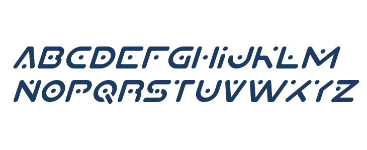 Planet X Compact Italic Lowercase