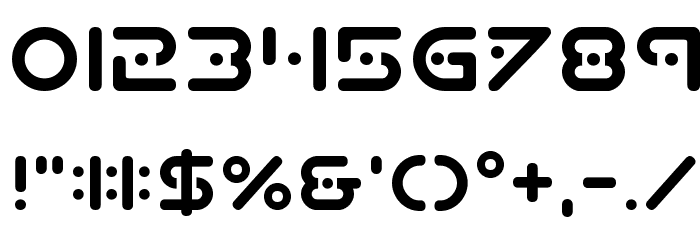 Planet X Compact Font OTHER CHARS