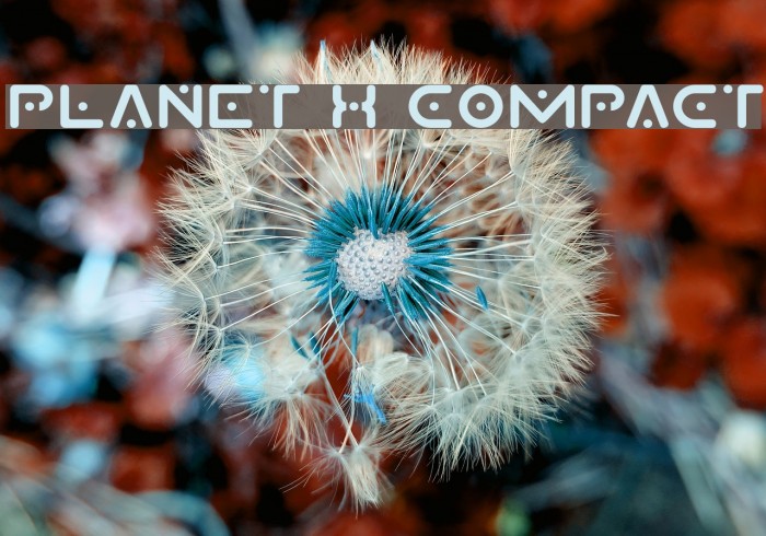 Planet X Compact Font examples