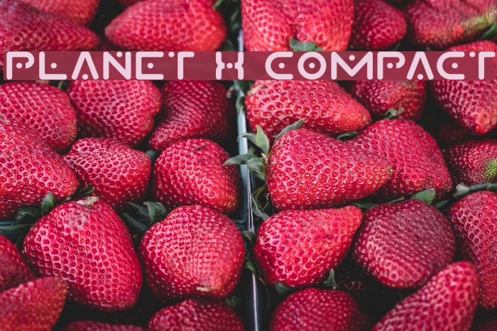 Planet X Compact Font examples