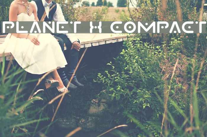 Planet X Compact Font examples