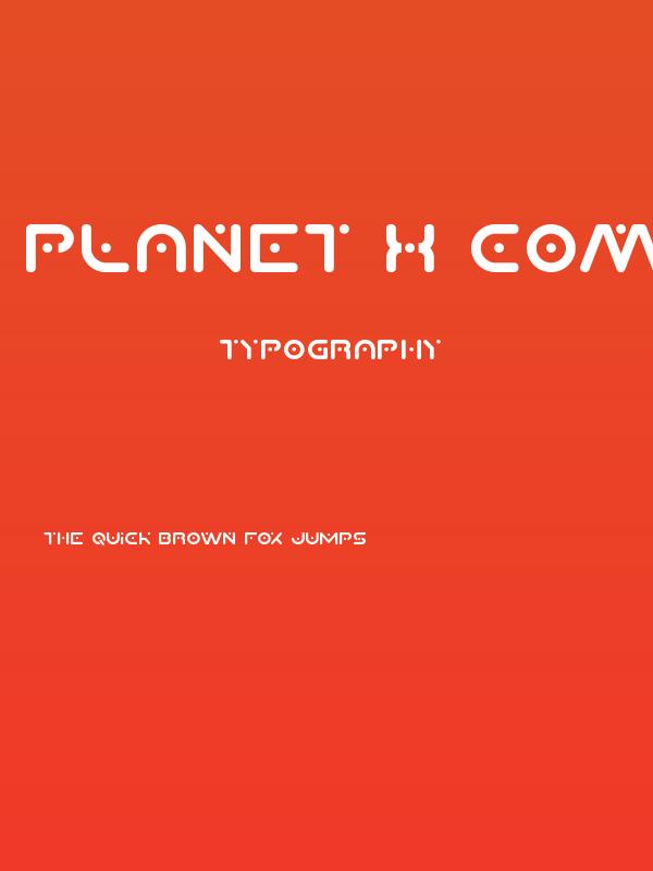 Planet X Compact Poster