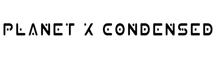 Planet X Condensed フォント