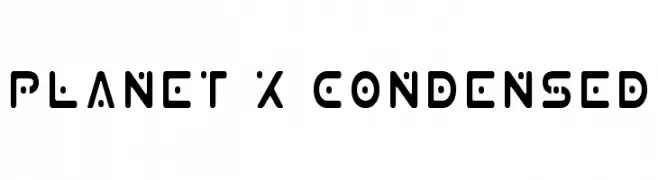 Planet X Condensed  Frei Schriftart Herunterladen