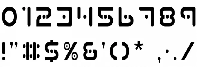 Planet X Condensed フォント その他の文字