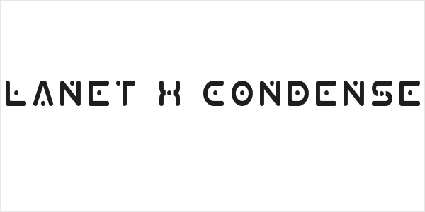Planet X Condensed Logo