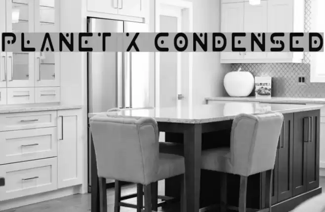 Planet X Condensed フォント examples