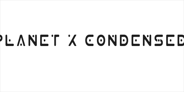 Planet X Condensed Logo