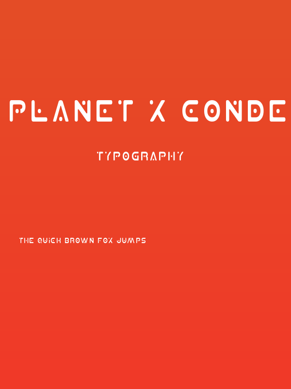 Planet X Condensed Poster