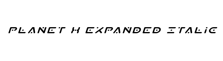 Planet X Expanded Italic  フリーフォントのダウンロード