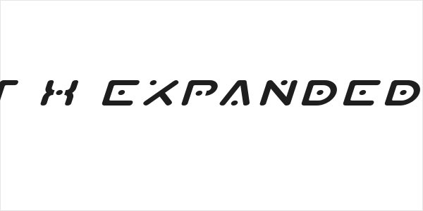 Planet X Expanded Italic Logo