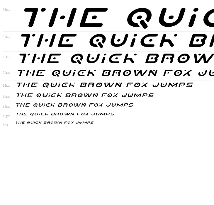 Planet X Expanded Italic Waterfall
