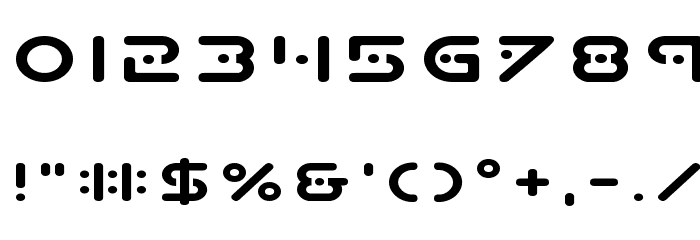 Planet X Expanded Font OTHER CHARS