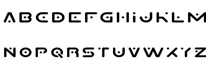 Planet X Expanded Font LOWERCASE